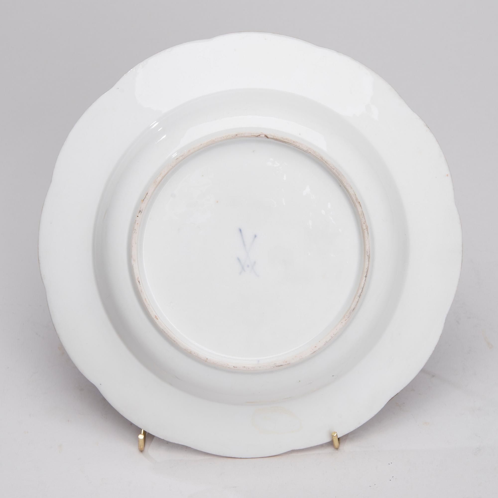 TALRIK, porslin, Meissen, Marcolini 1760-tal.