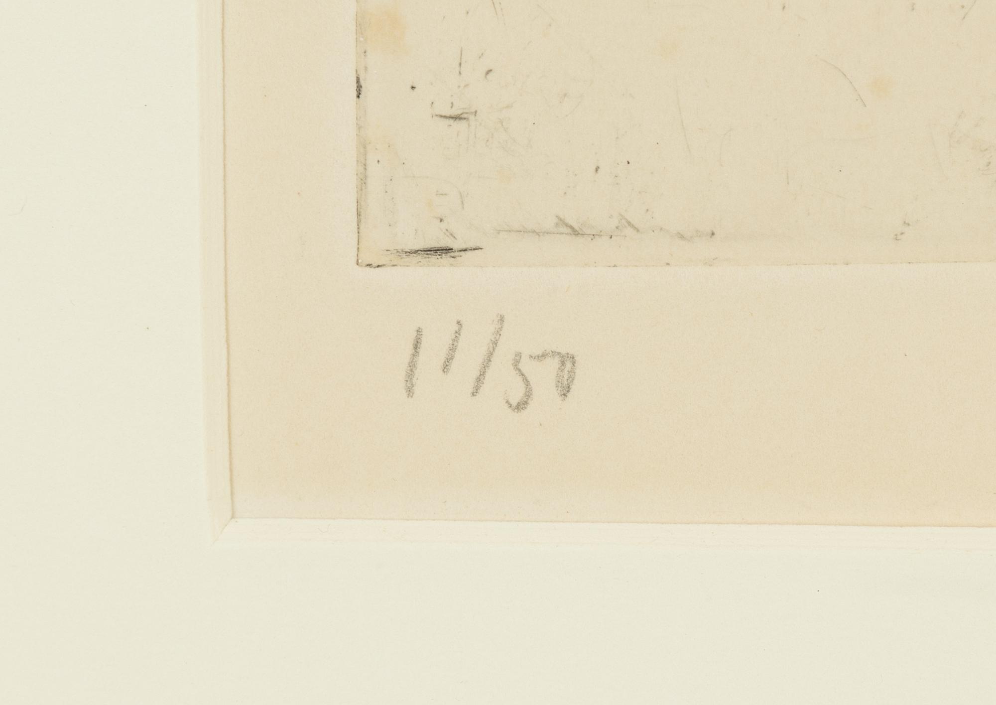 Evert Lundquist, etsning, signerad 11/50.