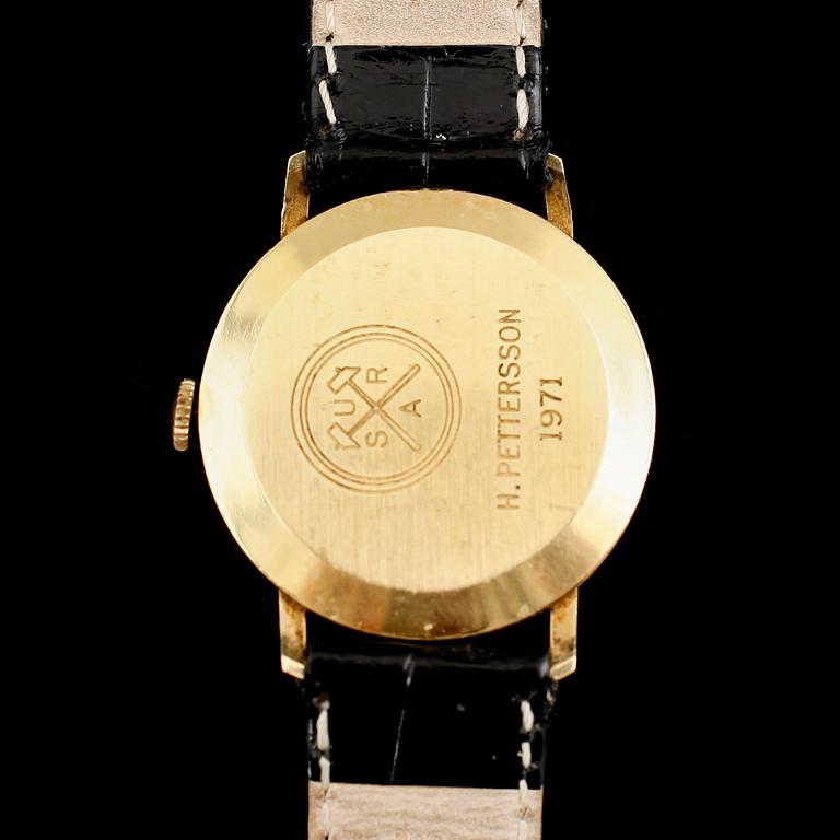 ARMBANDSUR, 18 k guld, Certina, 1970-tal.