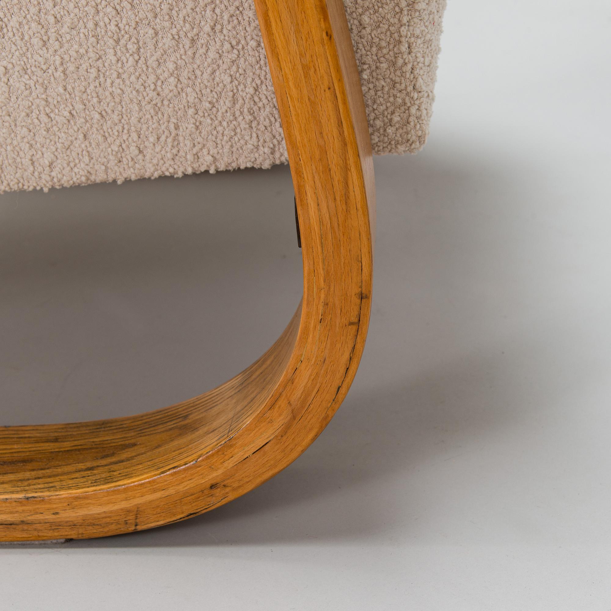 Miroslav Navratil, fåtölj, "Tank chair" Tjeckien 1950-tal.