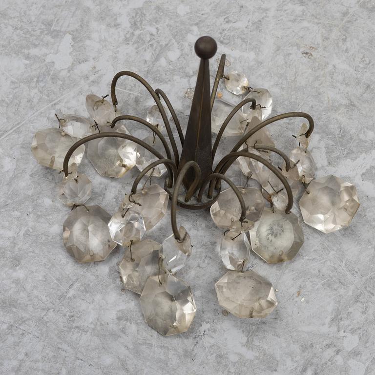 A Gustavian style chandelier, first half of the 20th century.