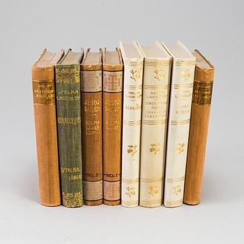 BOK. 8 volymer. Selma Lagerlöf, Albert Bonniers förlag, Stockholm, mestadels 1900-talets början.