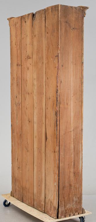 STÅNDSSKÅP för hörn, allmoge, 1800-tal.