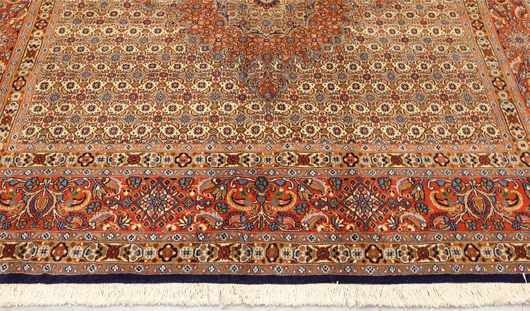 A part silk Moud carpet, c. 223 x 216 cm.