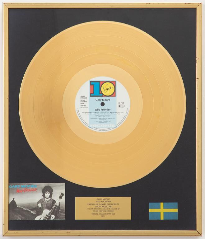 Guldskiva, "Gary Moore - Wild Frontier", Virgin Scandinavia, 1987.