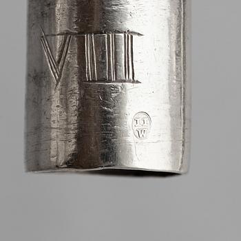 Kungliga kandelabrar, ett par, för två ljus, silver, Österrike, lgnaz Joseph Würth, Wien 1779, Louis XVI.