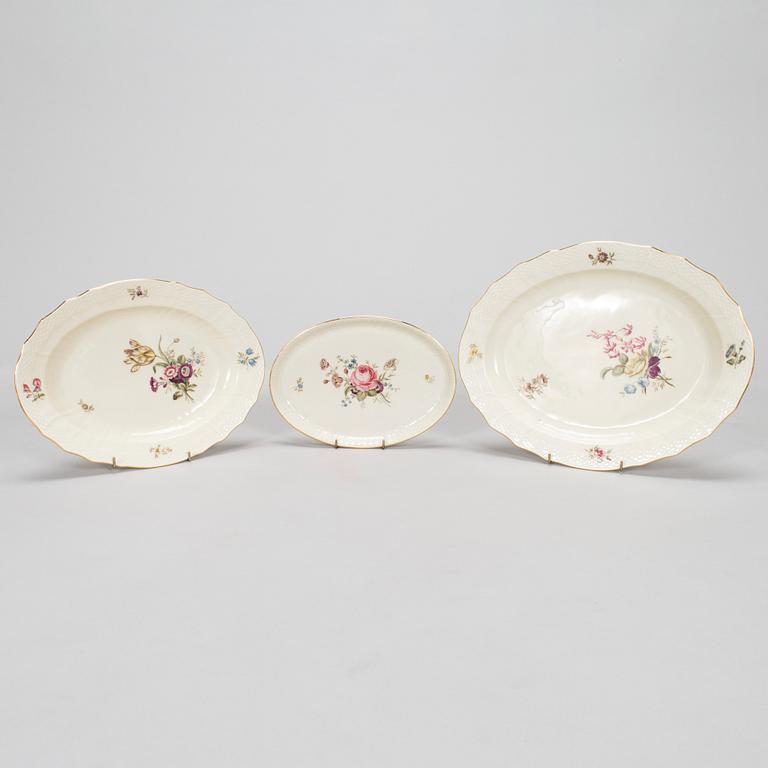 A 113-piece porcelain 'Frijsenborg' dinnerware set, Royal Copenhagen, Denmark.