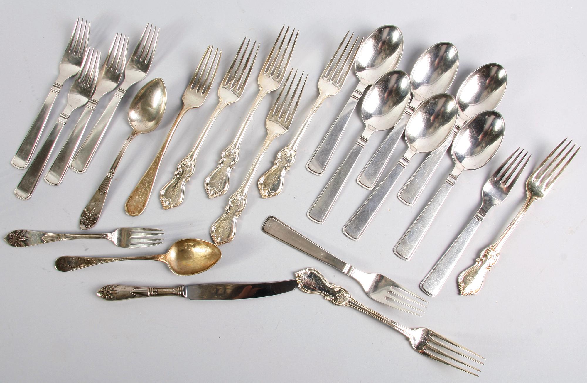 PARTI BESTICK, 26 delar. Silver.