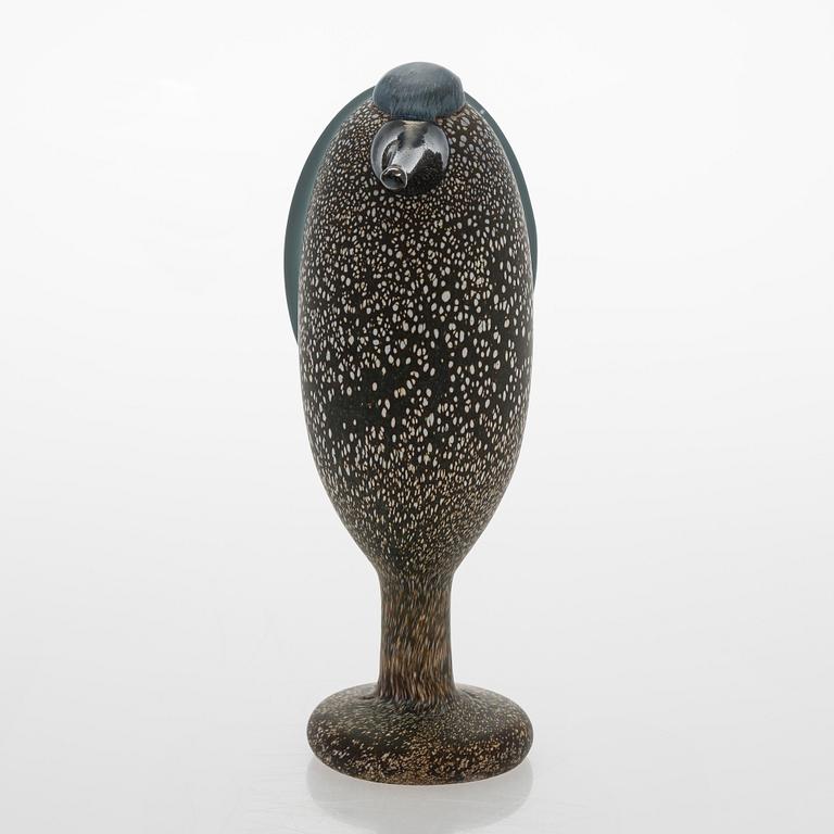 Oiva Toikka, a 'Heron' glass bird, signed O. Toikka Nuutajärvi.