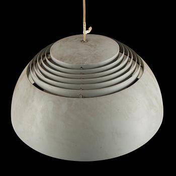 A 'AJ-pendeln' ceiling lamp by Arne Jacobsen for Louis Poulsen, Denmark.
