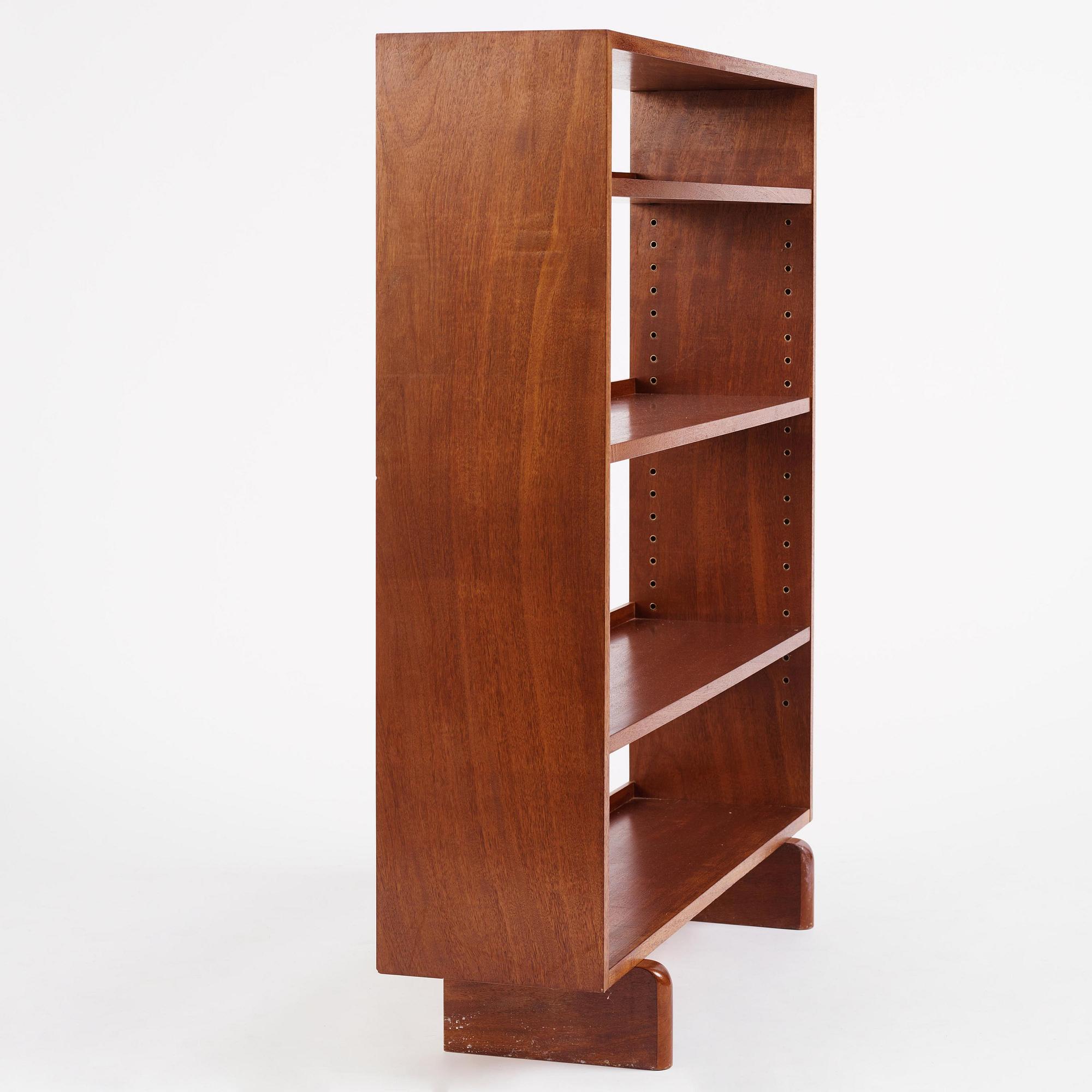 Josef Frank, a mahogany bookcase, Firma Svenskt Tenn, mid-20th century.