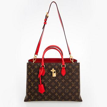 Louis Vuitton, Flower Monogram Coquelicot tote.