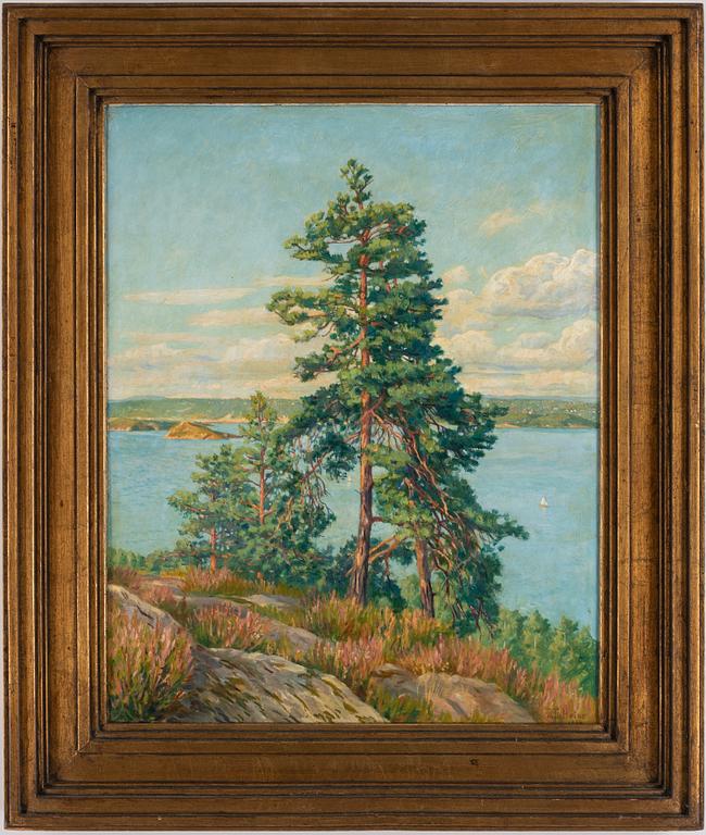 Thomas Theodor Heine, oil on panel, signed and dated 1942.