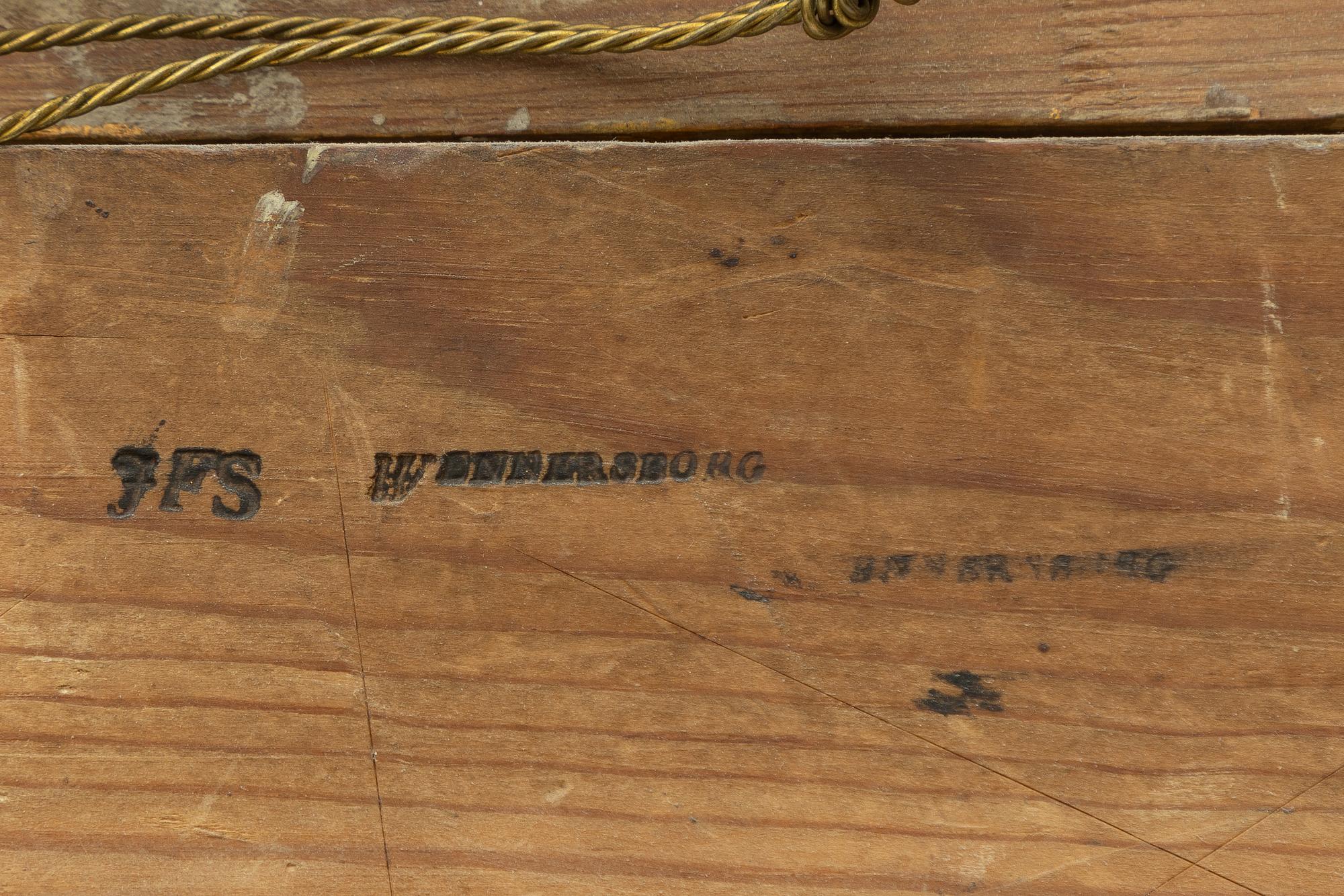 Spegellampetter, ett par, Empire, av Johan Fredrik Sellberg, Vänersborg, 1800-talets första hälft.