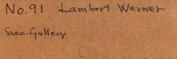 LAMBERT WERNER, "No 30", blandteknik, signerad och daterad - 61.