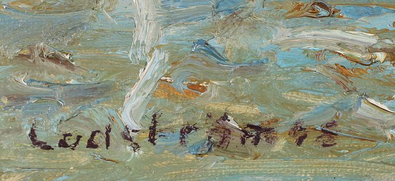 GEORG LODSTRÖM, olja på  duk, signerad, otydligt daterad.