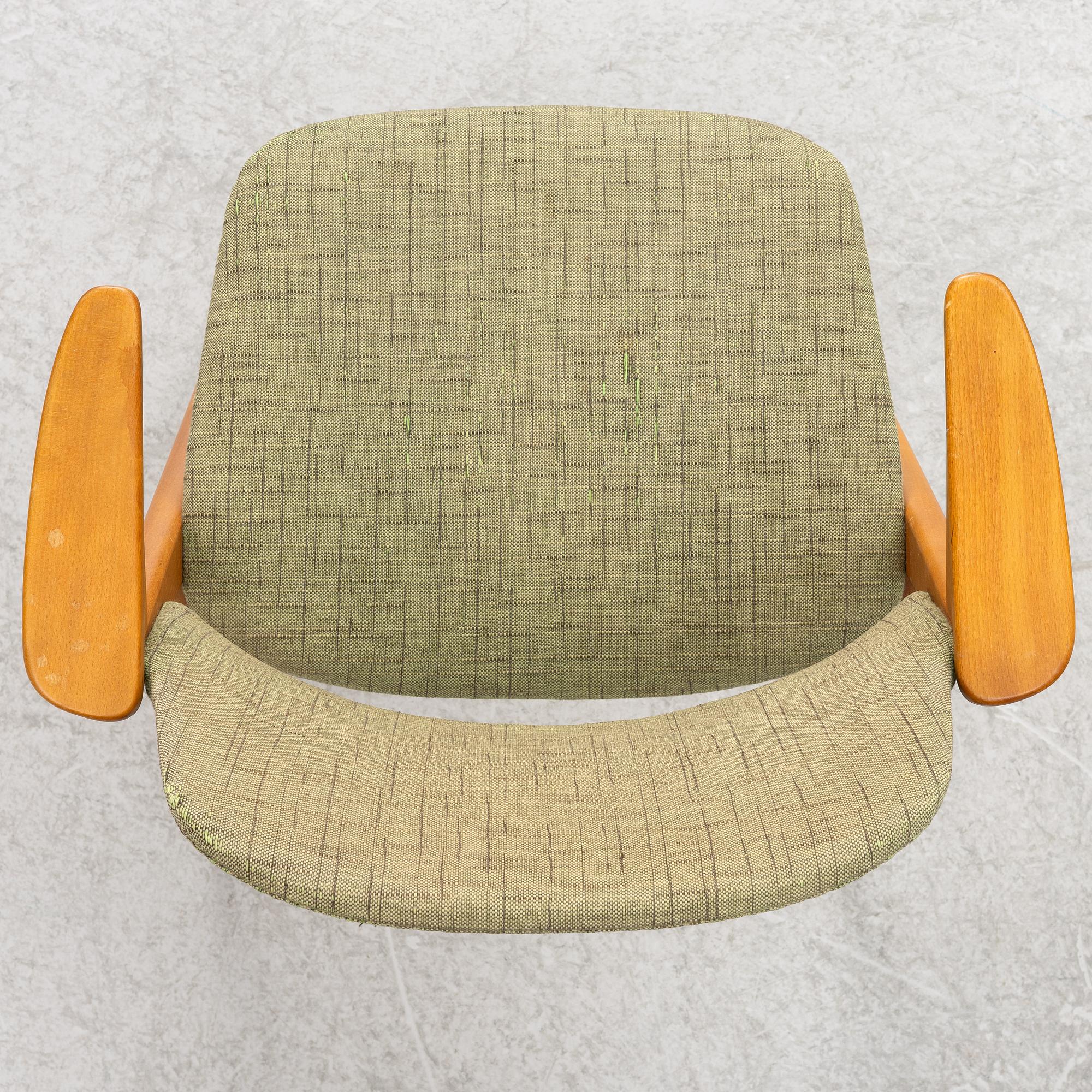 Bengt Ruda, a pair of armchairs, from the Triva series, Nordiska Kompaniet mid 20th Century.