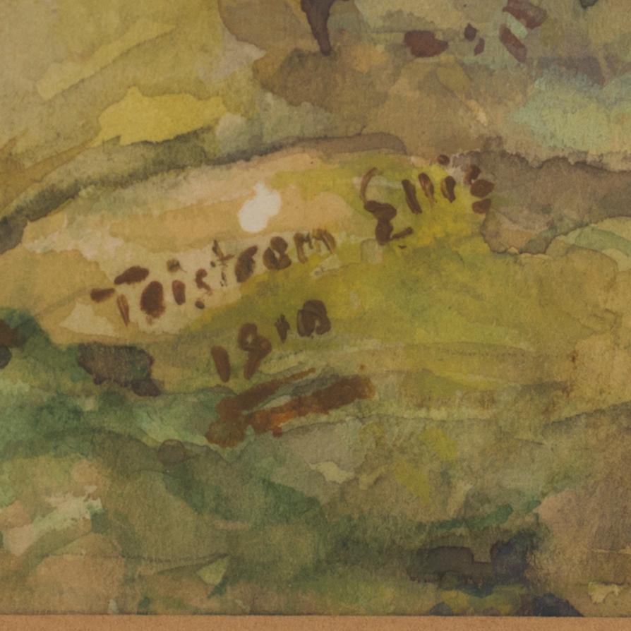 TRISTRAM JAMES ELLIS, signed 1910.