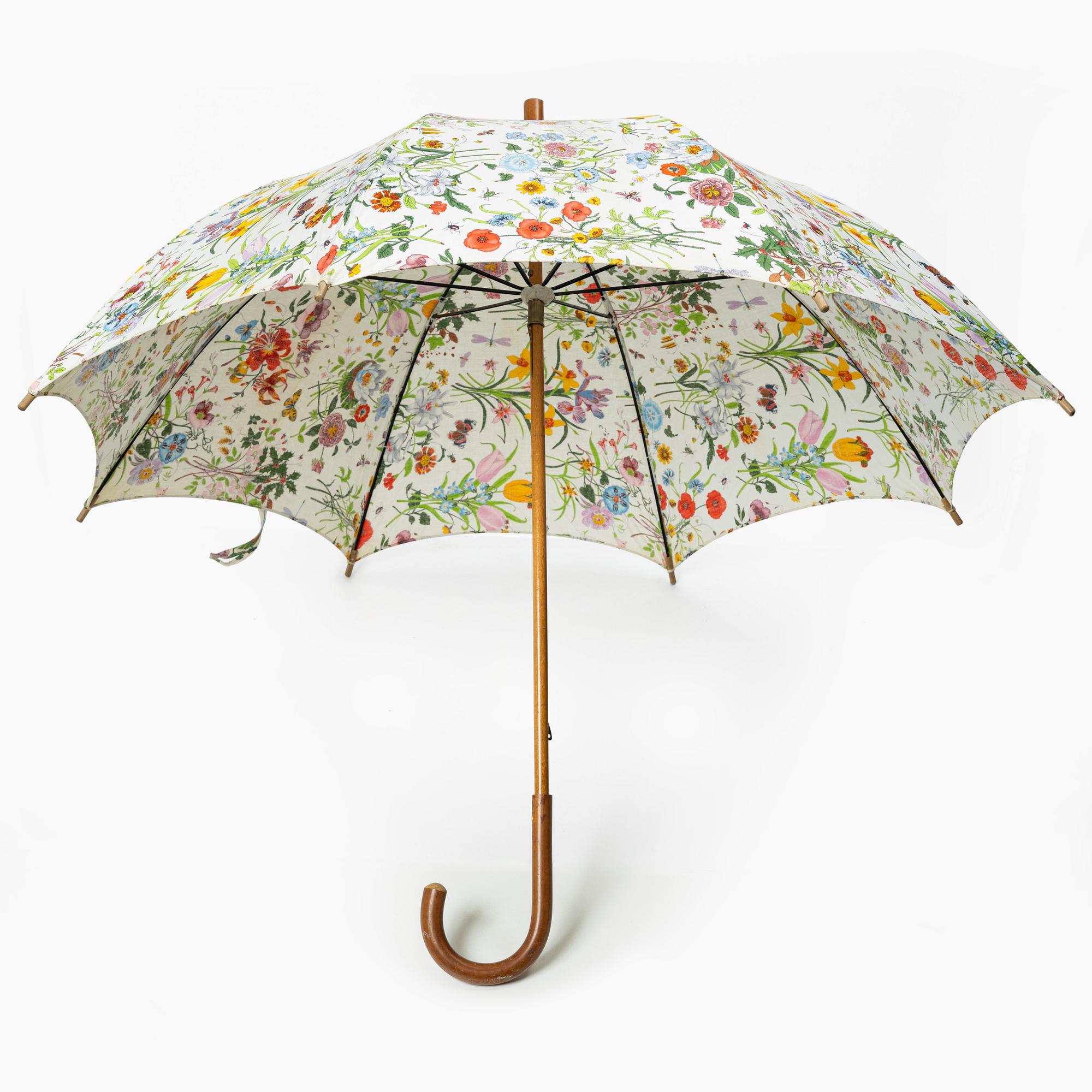 Gucci, paraply, "Flora", vintage.
