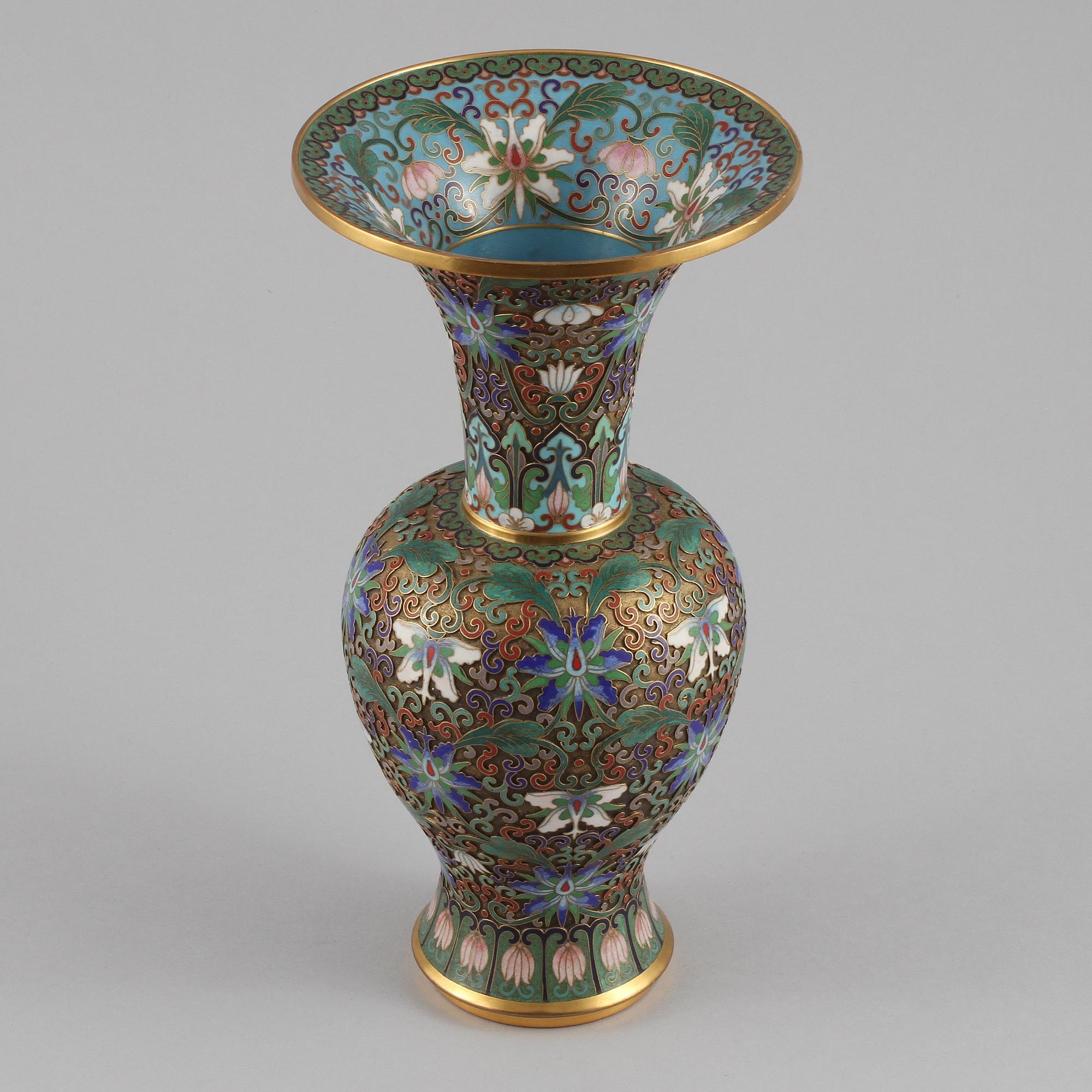 VAS, cloisonné, orientalisk, 1900-tal.