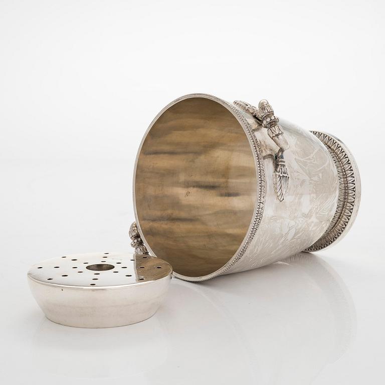 A german silver ice bucket,