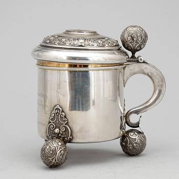 STOP, silver, GAB, Stockholm, 1901. Vikt ca 566 gram.