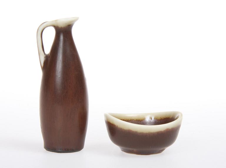 PARTI STENGODS, 4 delar, Sven Wejsfeldt, Gustavsberg samt Carl Harry Stålhane, Rörstrand.