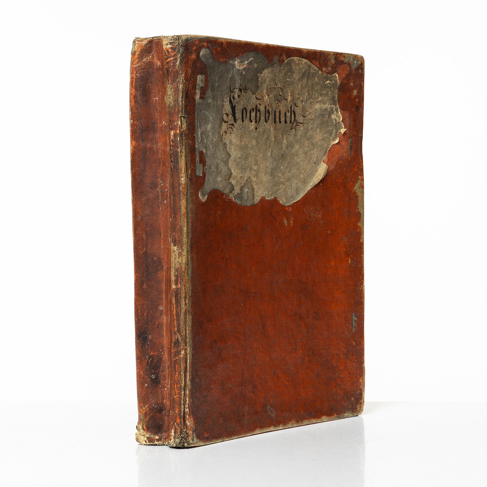 18th-century manuscript cookbook.