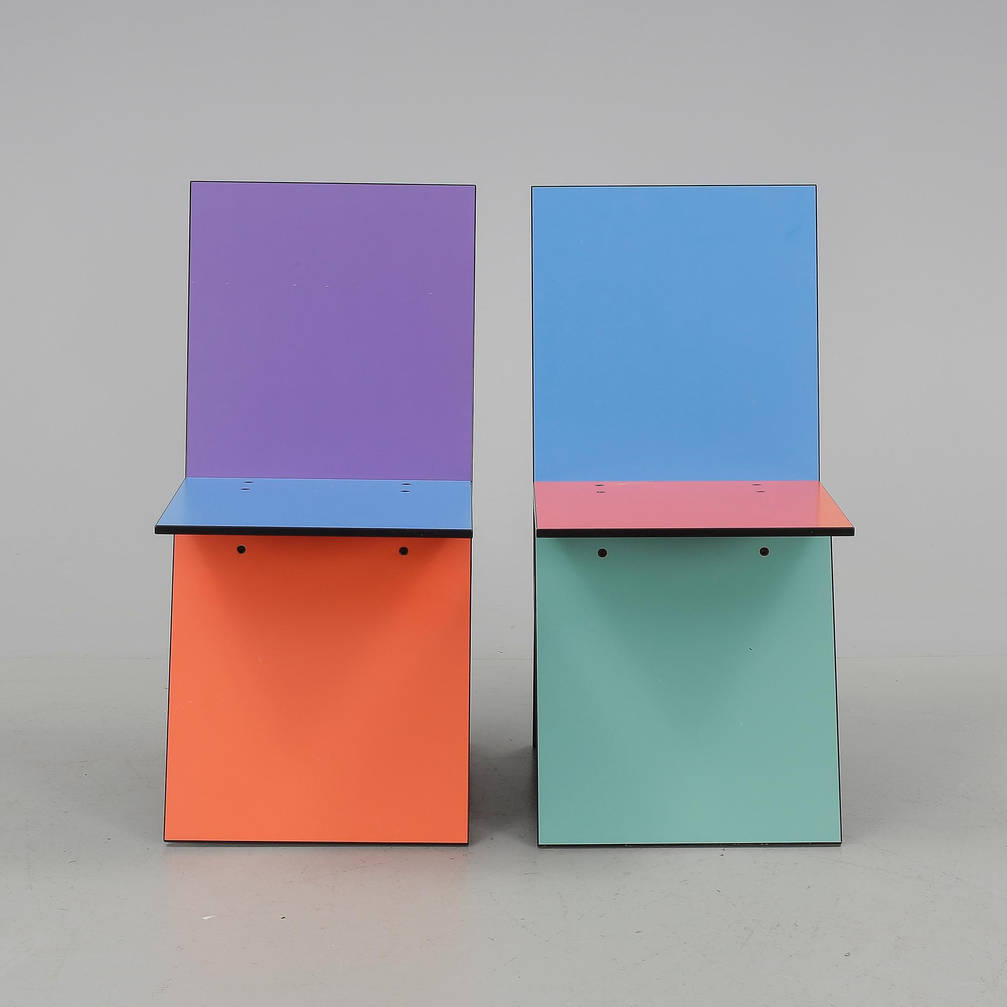 STOLAR, ett par, "Vilbert", Verner Panton, Ikea, 1993/94.