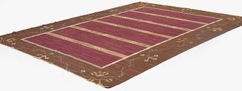 A carpet, flat weave, c. 360 x 270 cm, possibly by Handarbetets vänner, Stockholm, Sweden.