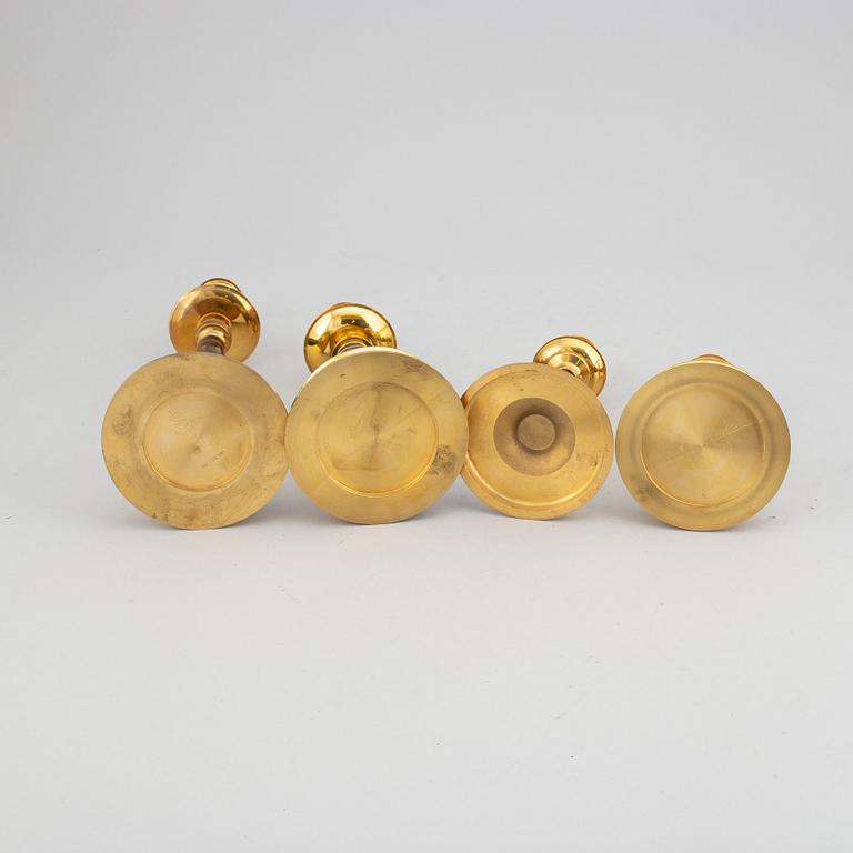 Carl Hjalmar Norrström, efter. Ljusstakar, 4 st, i låda, Skultuna , samtliga numrerade 224/300, 1997.