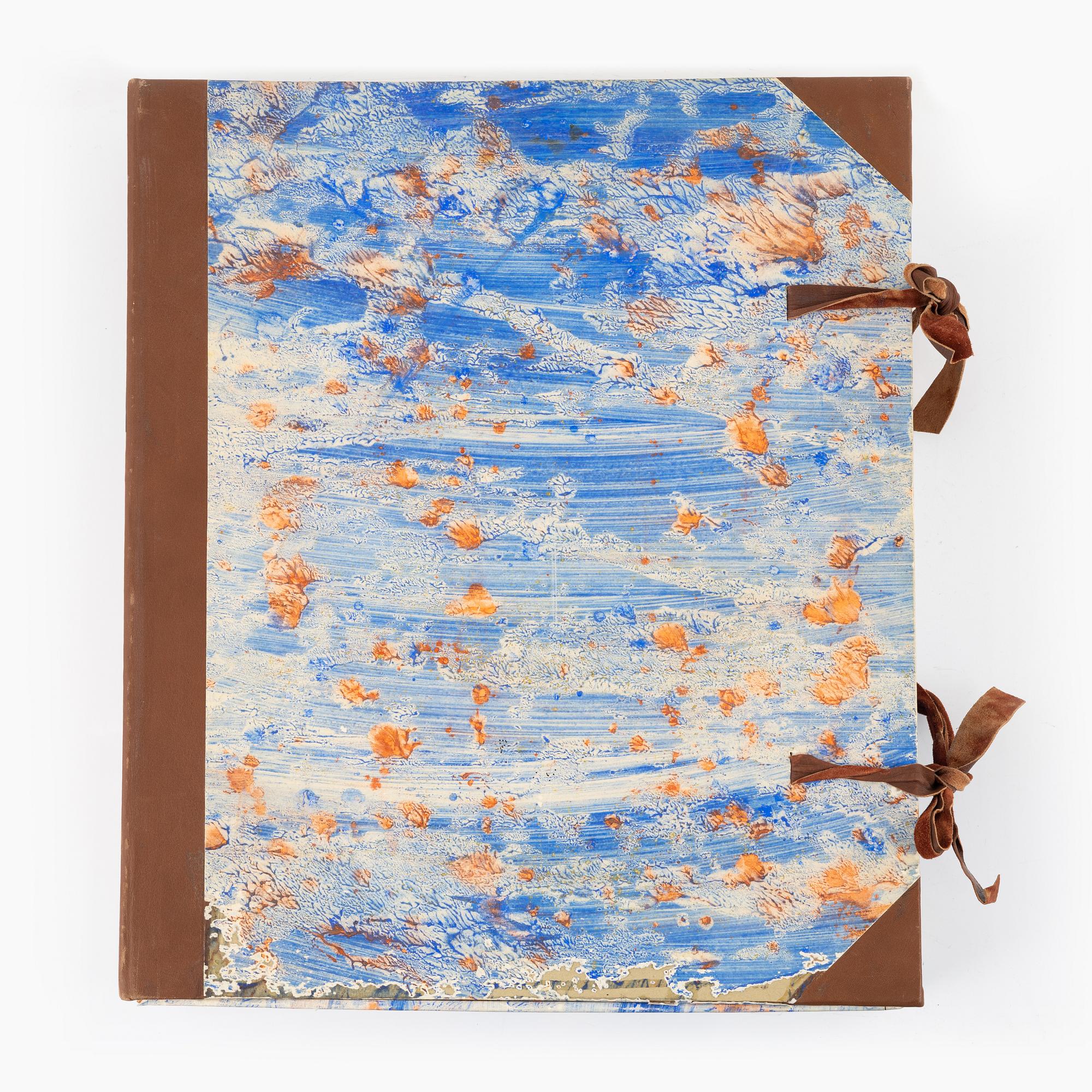 Franco Leidi, box with 35 copper plates/dry points, 1968-75.