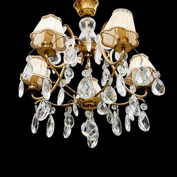 LJUSKRONA, barockstil, 1900-talets första hälft. Höjd  ca 55 cm.