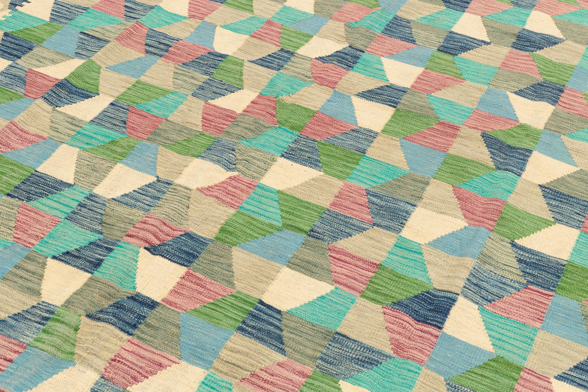 A kilim carpet, 294 x 197 cm.