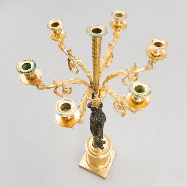 A RUSSIAN ORMOLU CANDELABRA, early 19th century.