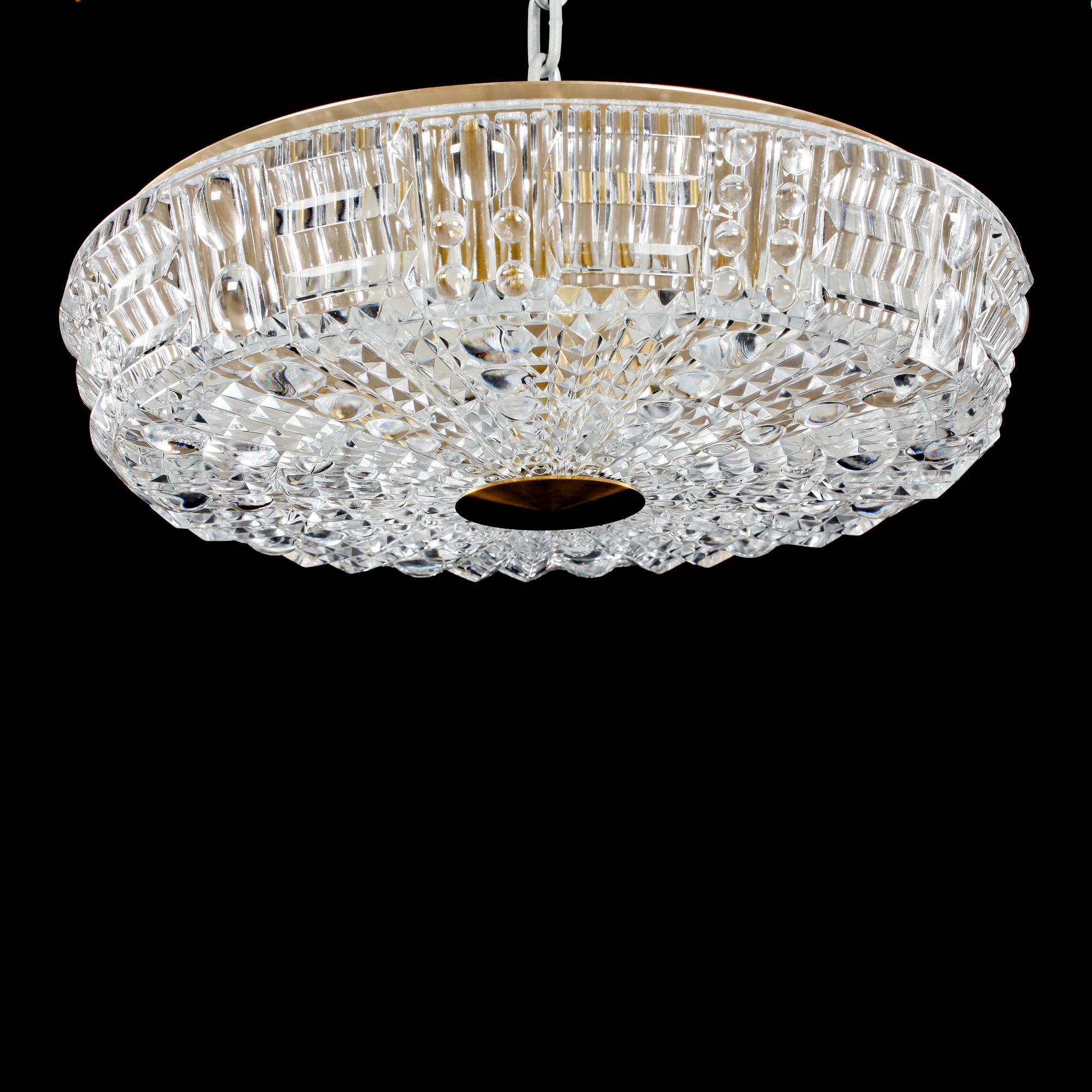 TAKPLAFOND, "RD2031", Carl Fagerlund, Orrefors, 1960-tal.