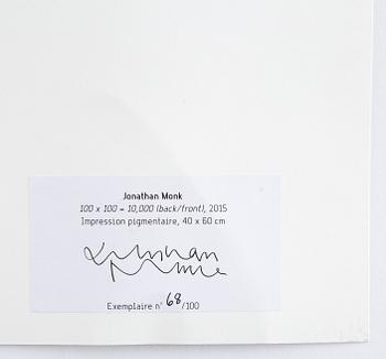 Jonathan Monk, pigment print signerad numrerad 68/100.