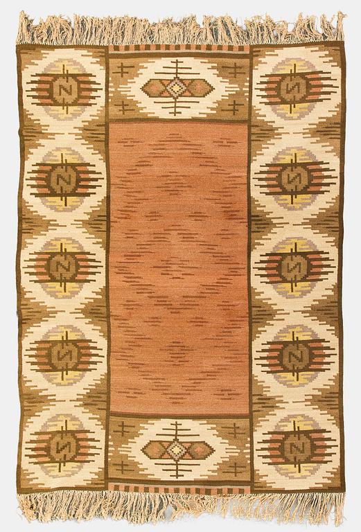 Hårgarnsmatta, 1920-tal. Ca 325 x 227 cm.