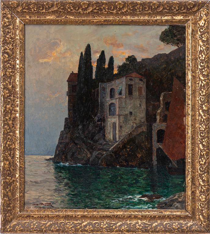 Albert Wenk, Coastal motif near Capri.