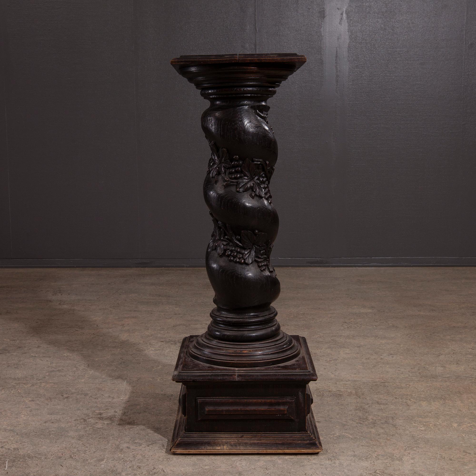 PIEDESTAL, trä, barockstil, 1800-tal.