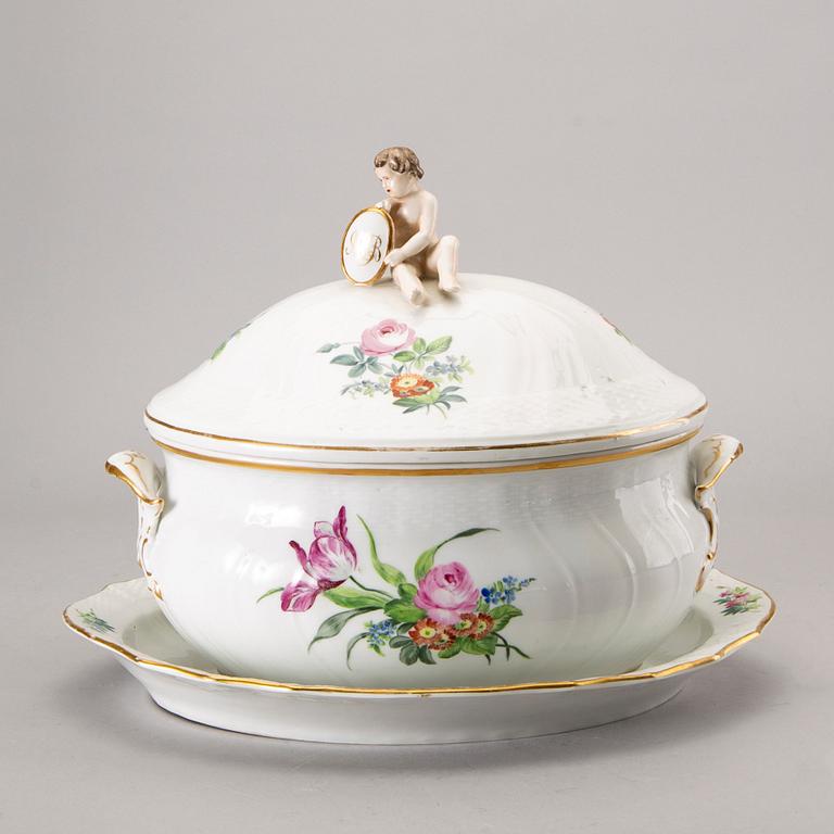 TERRIN samt FAT, "Sachsisk blomst", Royal Copenhagen.