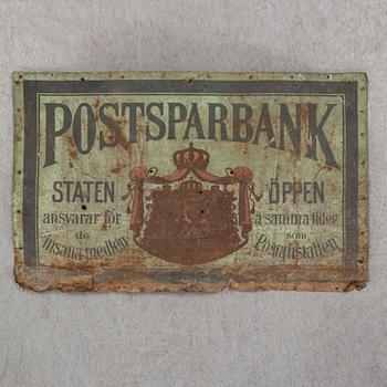 A 20th century sign.