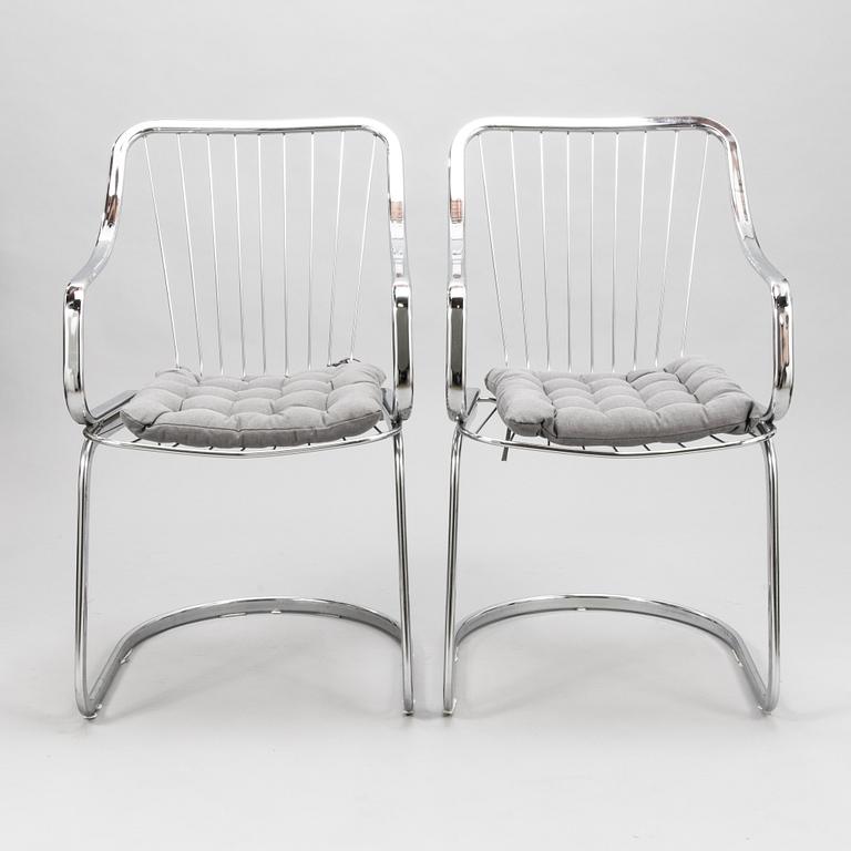 WILLY RIZZO, 4 chairs for Cidue, Italy.