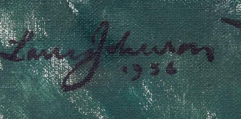 OKÄND KONSTNÄR, olja på duk, sign o dat 1954.