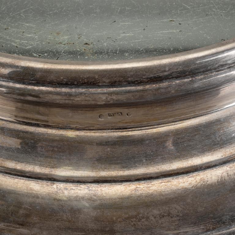 BORDSPLATEAU, nysilver, Danmark, 1800/1900-tal.