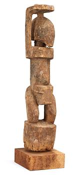 FETISH. Wood. Tellem/Dogon tribe. Mali mid - second half of the 19th century. Height 30,5 cm.