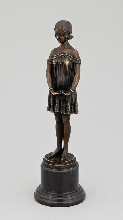 DEMETRE CHIPARUS, skulptur, brons, sign.