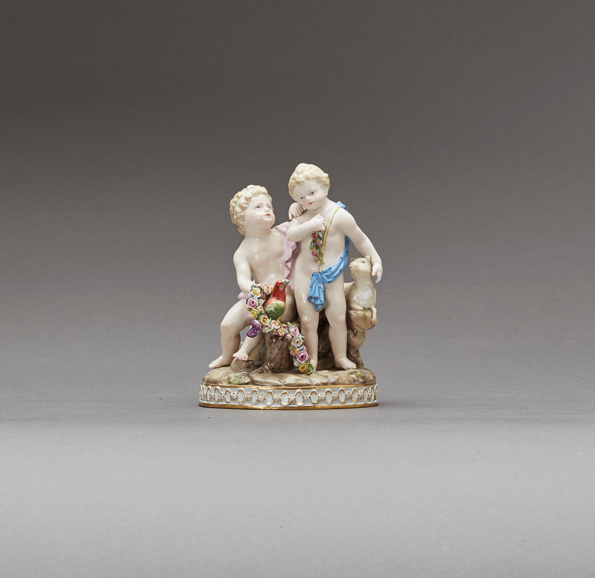 FIGURIN, Meissen, tidigt 1900-tal, porslin.