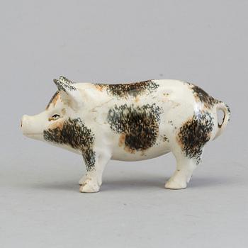 A PORCELAIN PIGGY BANK, probably Gustafsberg, ca 1900.