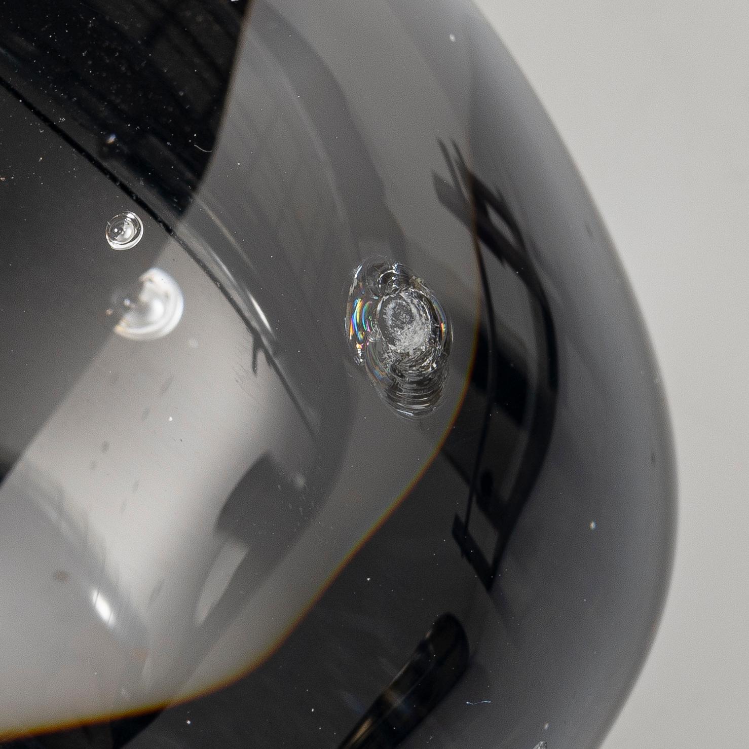 Bertil Vallien, a glass and metal sculpture, "Brains", Kosta Boda, Sweden, limited edition 100, signed.